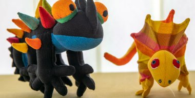 2 Stofftiere aus der Ludothek global
